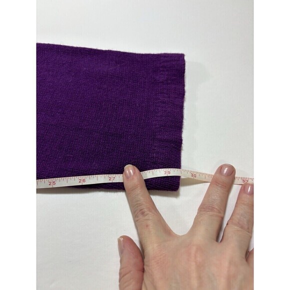 Vintage Cervelle Matching Set Sweater Pants Beaded Cardigan Purple Small - Picture 10 of 16